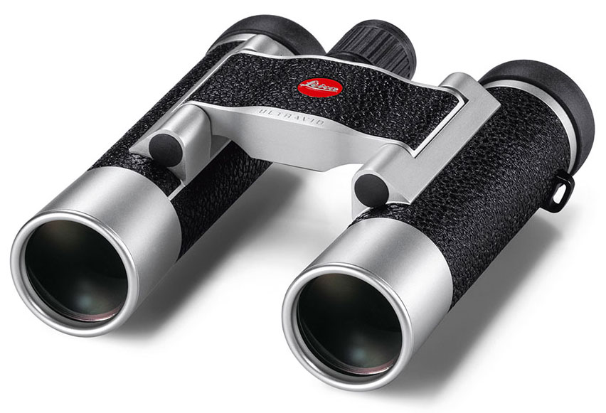 Бинокль Leica Ultravid 10x25, кожа, серебристый