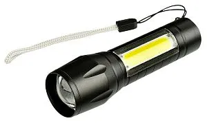 Фонарь ручной Kromatech светодиодный (1 LED, COB LED), microUSB, с аккумулятором и зумом, изображение 1