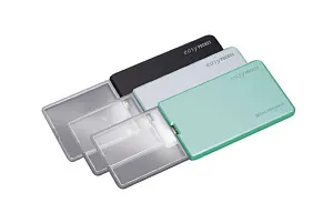 Лупа выдвижная асферическая Eschenbach EasyPocket 4x, 50x45 мм, с подсветкой, голубая, изображение 1