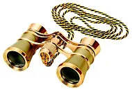 Бинокль театральный Kromatech БТ 3x25, с цепочкой (золотистый)