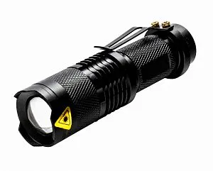 Фонарь ручной Kromatech светодиодный (1 LED), с аккумулятором и зумом (BL-8468/MX-555), изображение 1