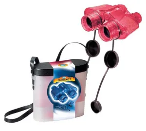 Бинокль детский Navir «Натуралист» 3,5x, прозрачный корпус, красный, с футляром, изображение 5