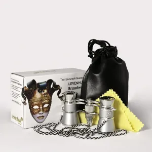 Бинокль Levenhuk Broadway 325F с подсветкой и цепочкой, серебряный, изображение 4