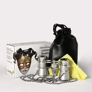 Бинокль Levenhuk Broadway 325F с подсветкой и цепочкой, серебряный, изображение 3