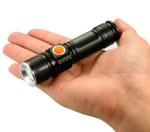 Фонарь ручной Kromatech светодиодный (1 LED), USB, с аккумулятором и зумом (BL-515), изображение 2