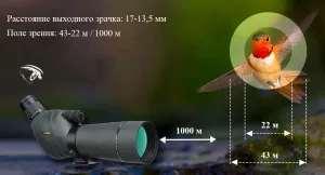 Зрительная труба SVBONY SV411 20–60x70 WP со штативом, изображение 9