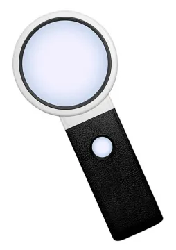 Лупа Kromatech настольная 10/25х, 90 мм, ручная, складная, с подсветкой (32 LED) TH-7058-BD, изображение 2