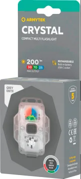 Мультифонарь Armytek Crystal WRGB Grey Onyx, изображение 5