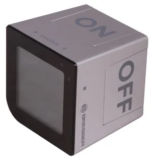 Часы настольные Bresser FlipMe Alarm Clock, серебристые, изображение 4