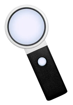 Лупа Kromatech настольная 3,5/25х, 110 мм, ручная, складная, с подсветкой (8 LED) TH-7018-C, изображение 2