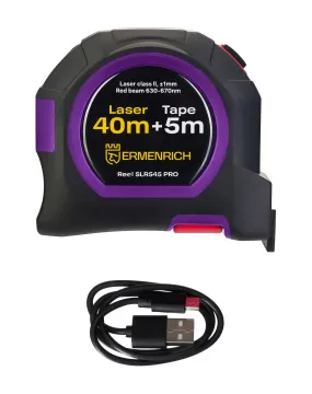 Рулетка с лазерным дальномером Ermenrich Reel SLR545 PRO, изображение 2