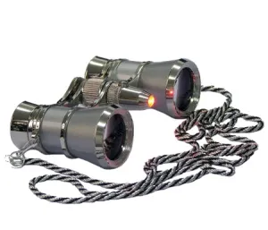 Бинокль Levenhuk Broadway 325F с подсветкой и цепочкой, серебряный, изображение 2